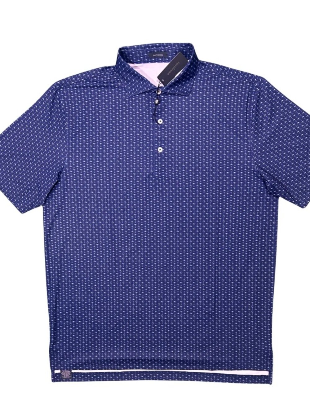 Turtleson Navy / Luxe Blue Barron Performance Polo Martini Golf Shirt MF23K02